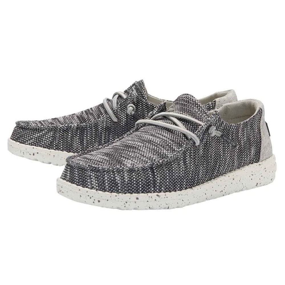 Hey Dude Wendy Sox Dark Grey Women 9 Slip On Loafers Shoes 40078-029